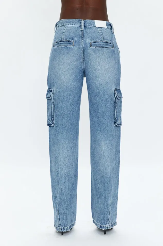 Pistola Denim Bobbie Cargo Mid Rise Vintage Straight 8211 Regent Women Denim