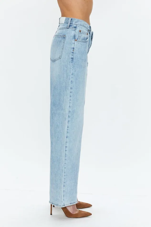 Pistola Denim Bobbie Mid Rise Loose Straight Leg W Crossover 8211 Nelson Women Denim