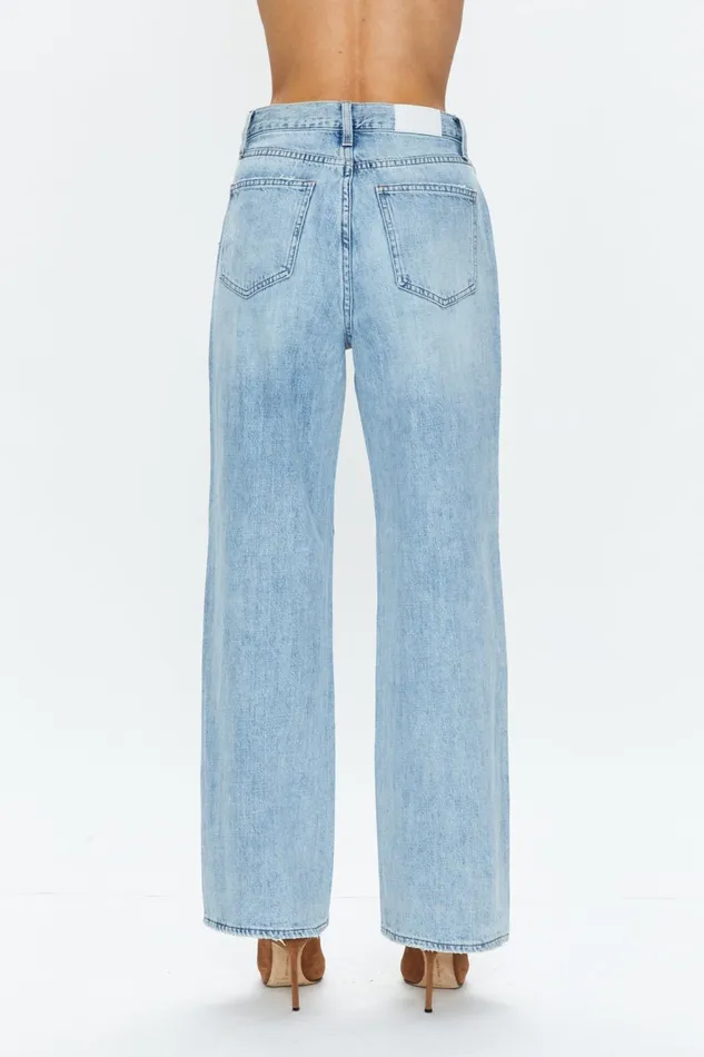 Pistola Denim Bobbie Mid Rise Loose Straight Leg W Crossover 8211 Nelson Women Denim