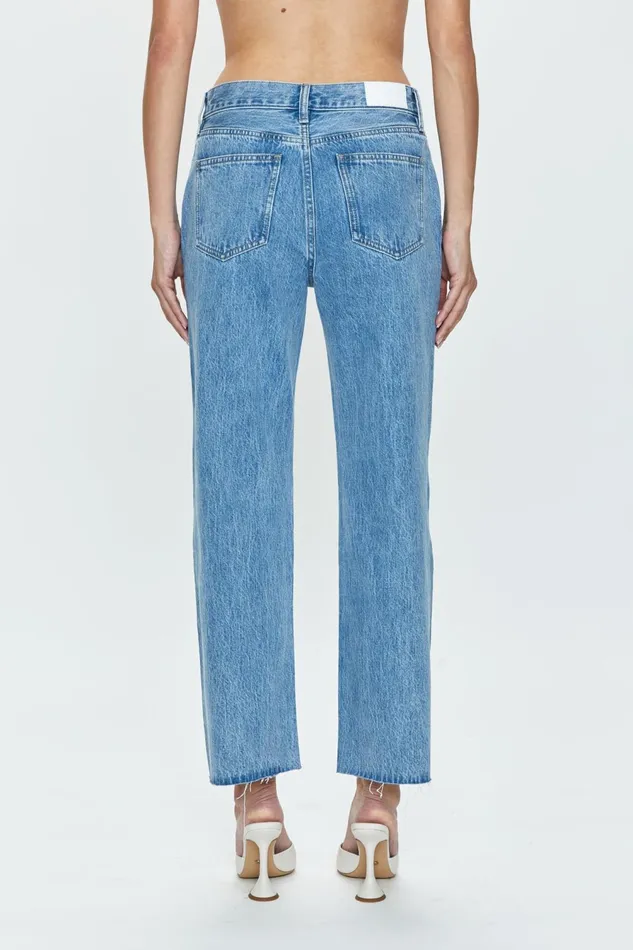 Pistola Denim Bobbie Spliced Mid Rise Straight 8211 Palais Women Denim