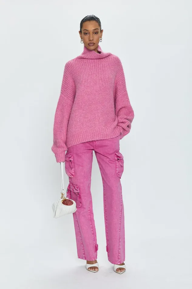 Pistola Denim Bobbie Utility Mid Rise Loose Straight Cargo 8211 Pink Garnet Snow Women Denim Pistola Denim Bobbie Utility Mid Rise Loose Straight Cargo 8211 Pink Garnet Snow Women Denim