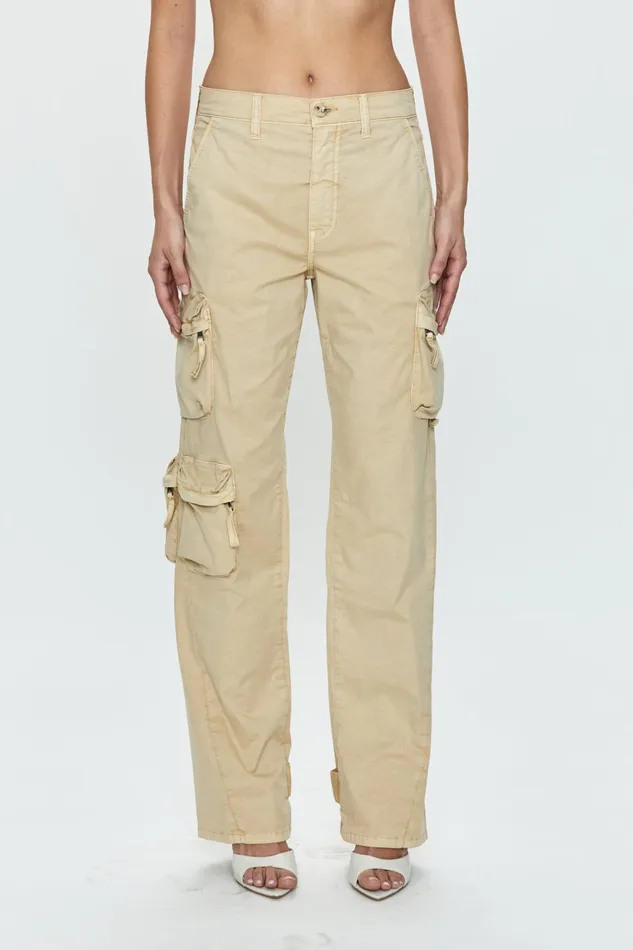 Pistola Denim Bobbie Utility Pant 8211 Champagne Women Pants