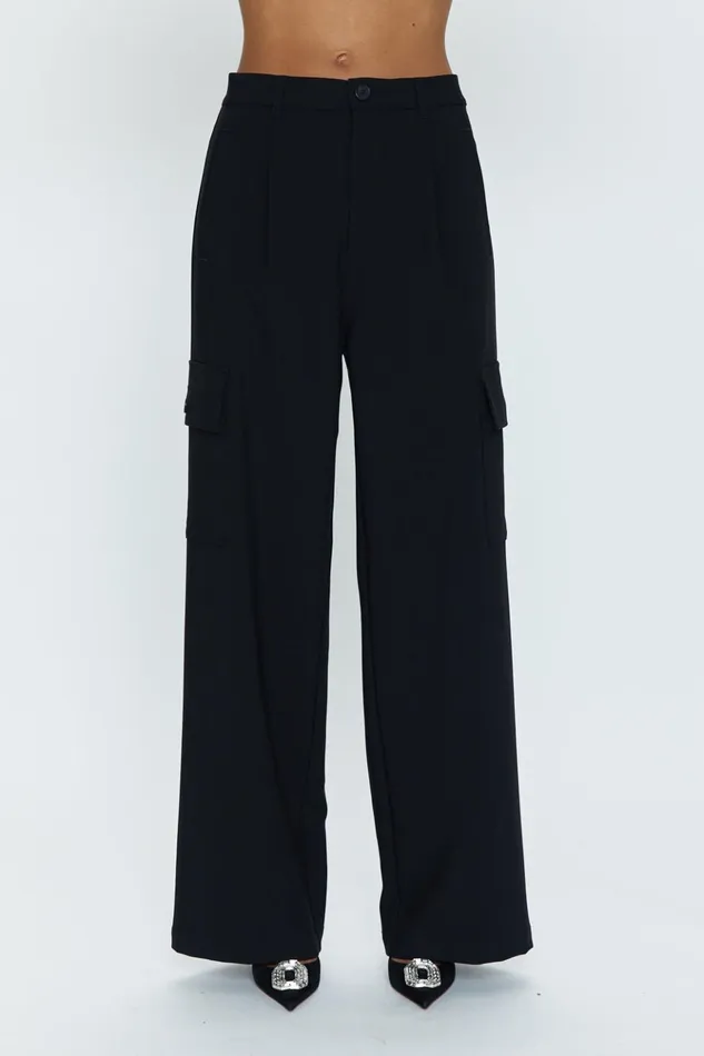 Pistola Denim Brynn High Rise Relaxed Cargo 8211 Black Women Pants