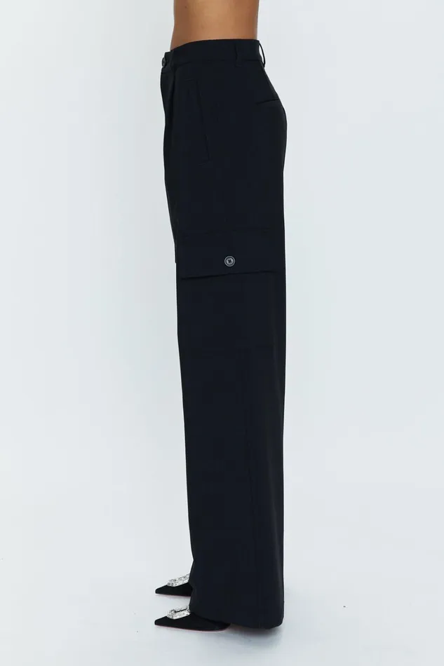 Pistola Denim Brynn High Rise Relaxed Cargo 8211 Black Women Pants