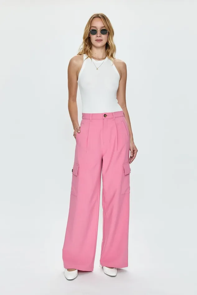 Pistola Denim Brynn High Rise Relaxed Cargo Trouser 8211 Pink Cosmos Women Pants Pistola Denim Brynn High Rise Relaxed Cargo Trouser 8211 Pink Cosmos Women Pants