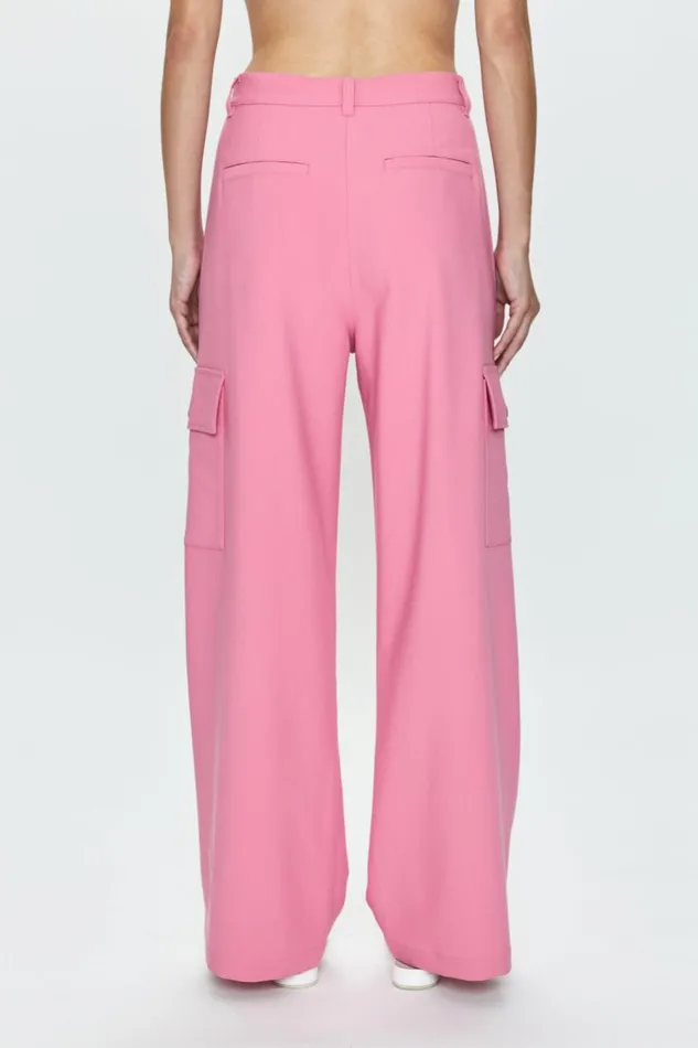 Pistola Denim Brynn High Rise Relaxed Cargo Trouser 8211 Pink Cosmos Women Pants