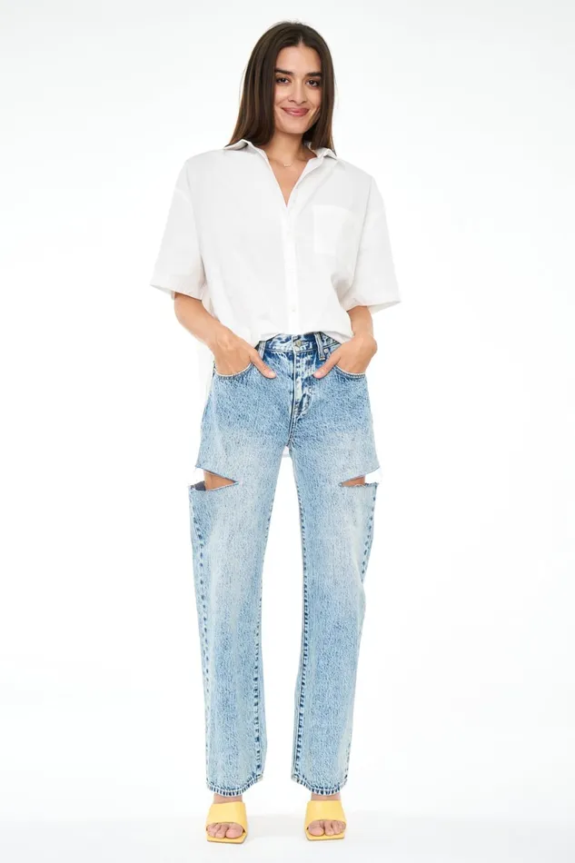 Pistola Denim Cam Short Sleeve Button Down Shirt 8211 Le Blanc Women Tops