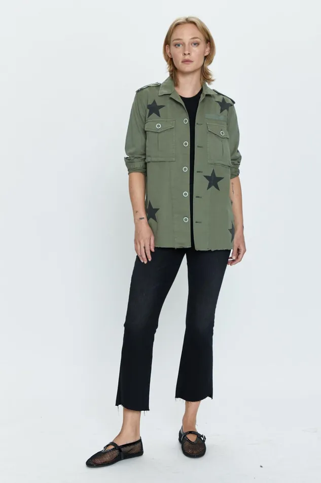 Pistola Denim Camilo Military Jacket 8211 Royal Honor Women Jackets and Outerwear