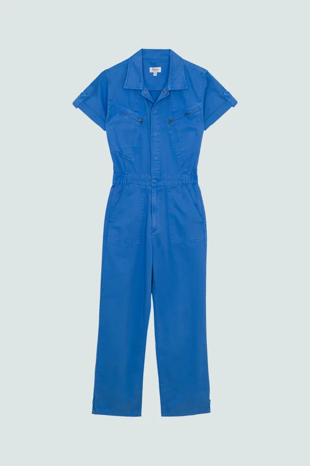 Pistola Denim Campbell Aviator Flight Suit 8211 Blue Belle Women Jumpsuits and Rompers