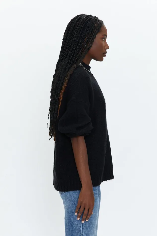 Pistola Denim Carlen Mock Neck Sweater 8211 Midnight Women Sweaters and Knits