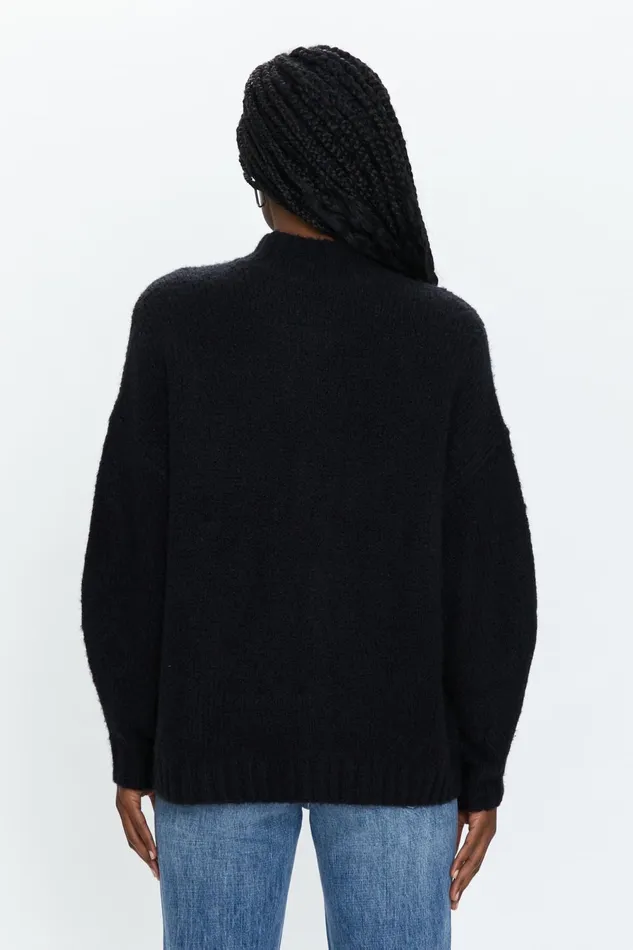 Pistola Denim Carlen Mock Neck Sweater 8211 Midnight Women Sweaters and Knits
