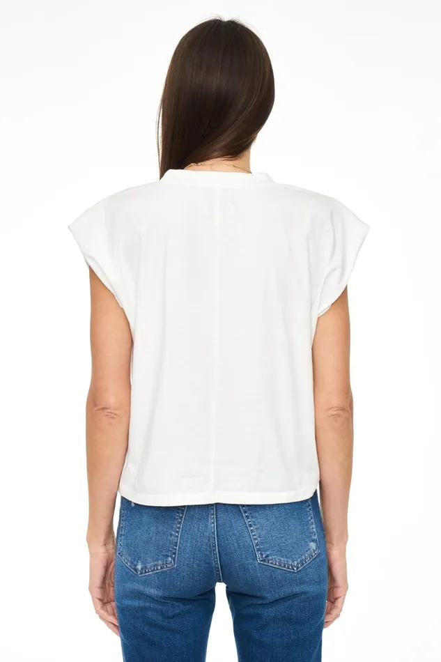 Pistola Denim Carson VNeck Muscle Tee 8211 Le Blanc Women Tops