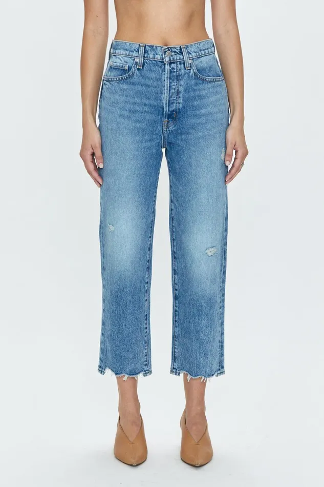 Pistola Denim Cassie Crop Super High Rise Straight Crop 8211 Fair Side Vintage Women Denim