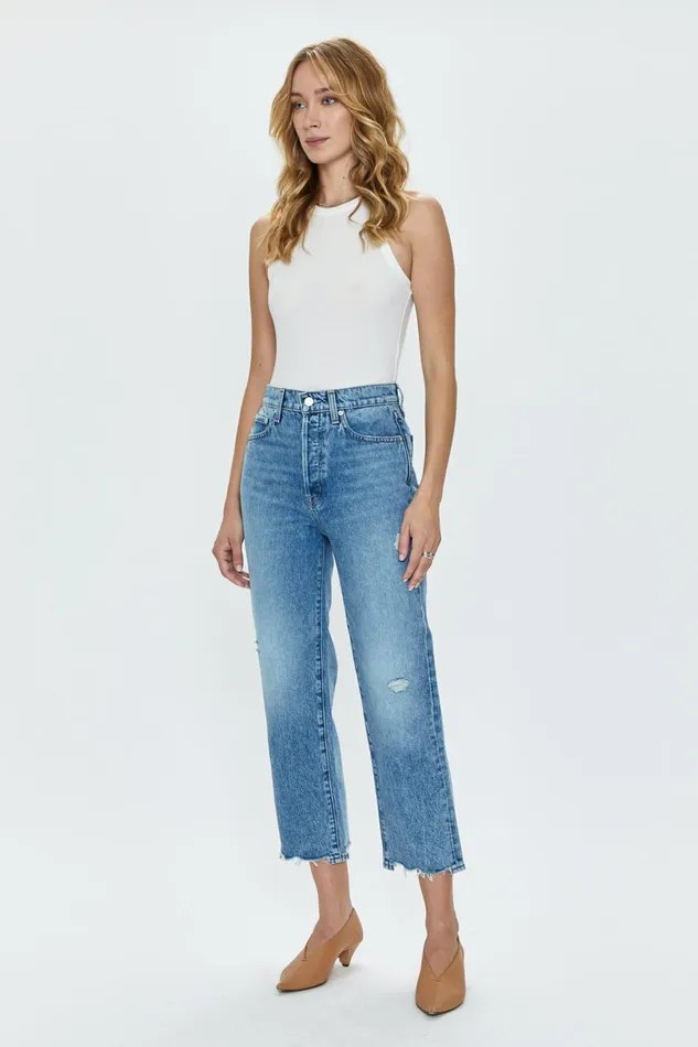 Pistola Denim Cassie Crop Super High Rise Straight Crop 8211 Fair Side Vintage Women Denim