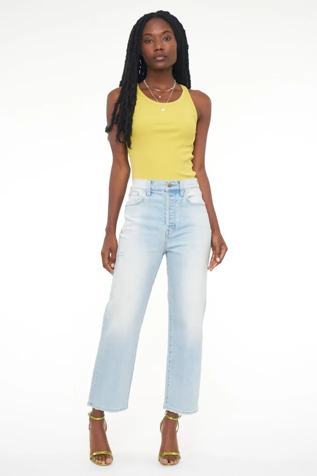 Pistola Denim Cassie Crop Super High Straight Crop 8211 Palisade Vintage Women Denim