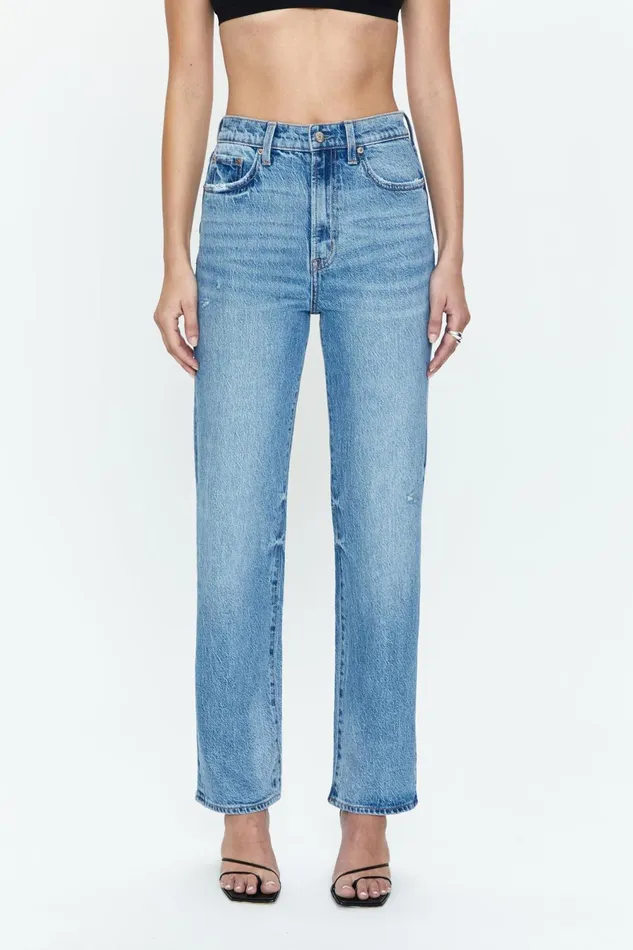 Pistola Denim Cassie Super High Rise Straight 8211 Hilltop Vintage Women Denim