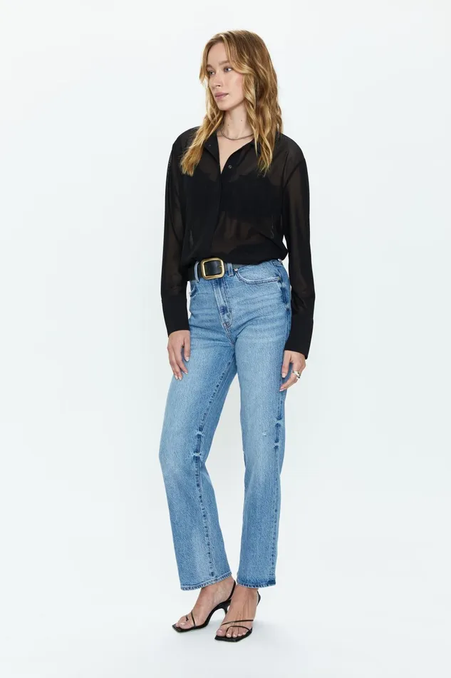 Pistola Denim Cassie Super High Rise Straight 8211 Hilltop Vintage Women Denim