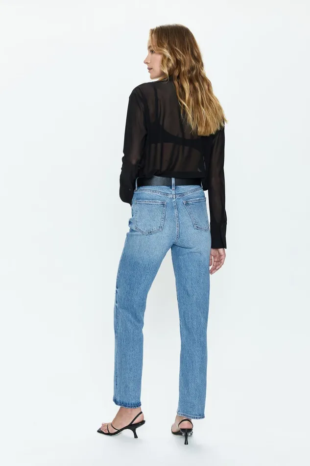 Pistola Denim Cassie Super High Rise Straight 8211 Hilltop Vintage Women Denim