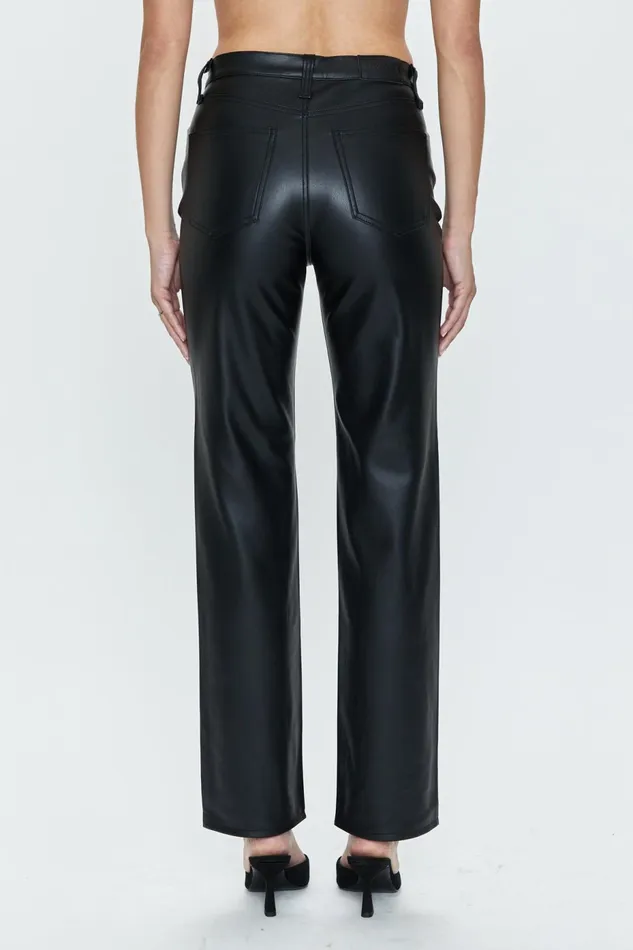 Pistola Denim Cassie Super High Rise Straight 8211 Slate Black Women Pants