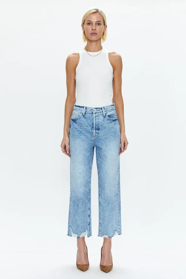 Pistola Denim Cassie Super High Rise Straight Crop 8211 Baja Women Denim