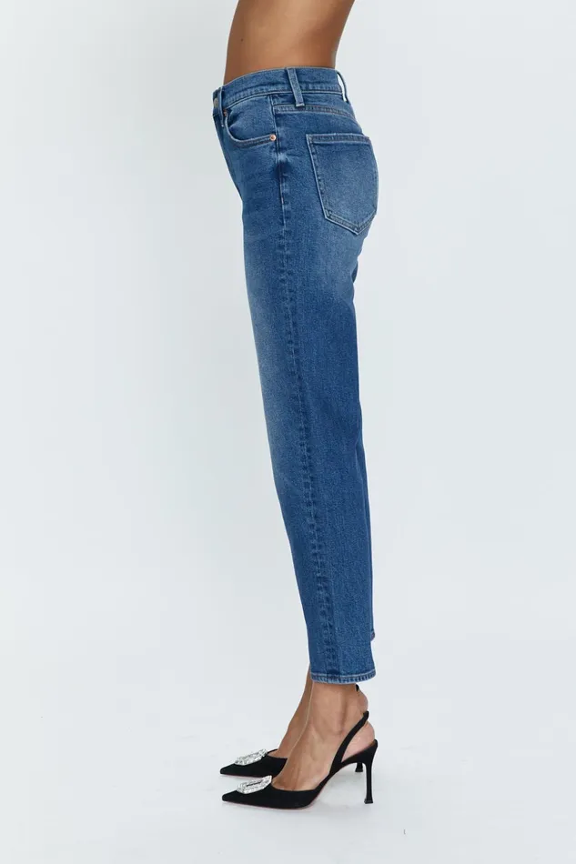 Pistola Denim Charlie High Rise Classic Straight Ankle 8211 Augustus Women Denim