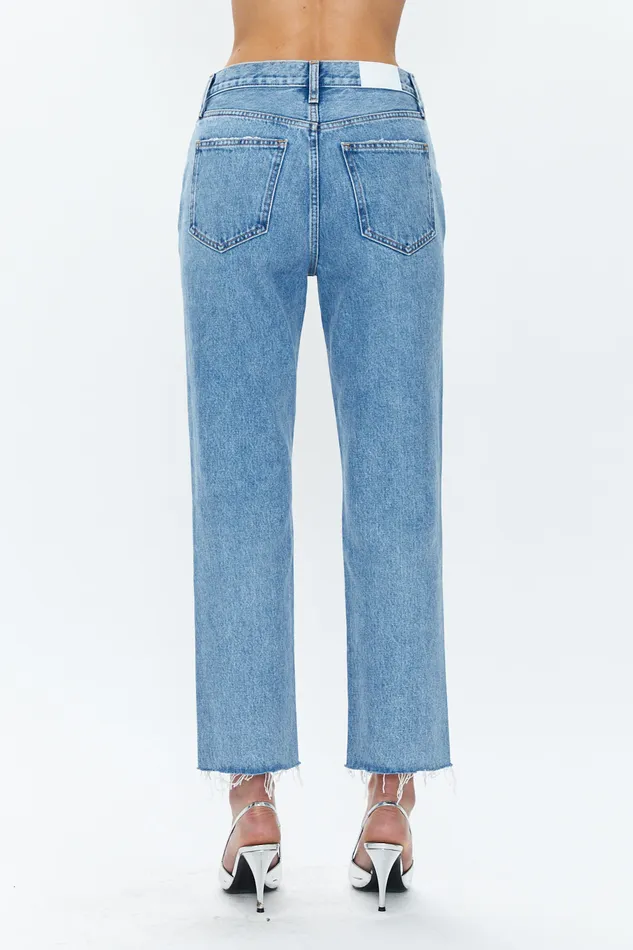 Pistola Denim Charlie High Rise Classic Straight Ankle 8211 Brooks Vintage Women Denim