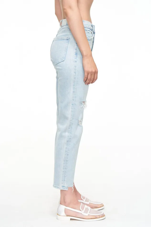 Pistola Denim Charlie High Rise Classic Straight Ankle 8211 Hilo Distressed Women Denim