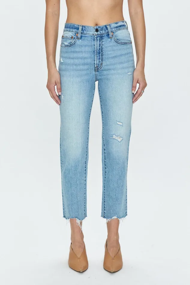 Pistola Denim Charlie High Rise Classic Straight Ankle 8211 Northwood Women Denim