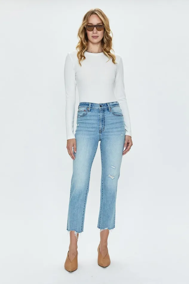 Pistola Denim Charlie High Rise Classic Straight Ankle 8211 Northwood Women Denim
