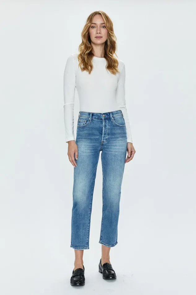 Pistola Denim Charlie High Rise Classic Straight Ankle 8211 Spruce Women Denim Pistola Denim Charlie High Rise Classic Straight Ankle 8211 Spruce Women Denim