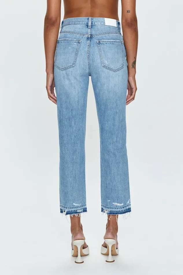 Pistola Denim Charlie High Rise Straight 8211 Scenic Distressed Women Denim