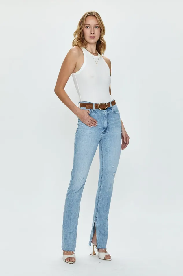 Pistola Denim Colleen High Rise Modern Slim 8211 Views Distressed Women Denim