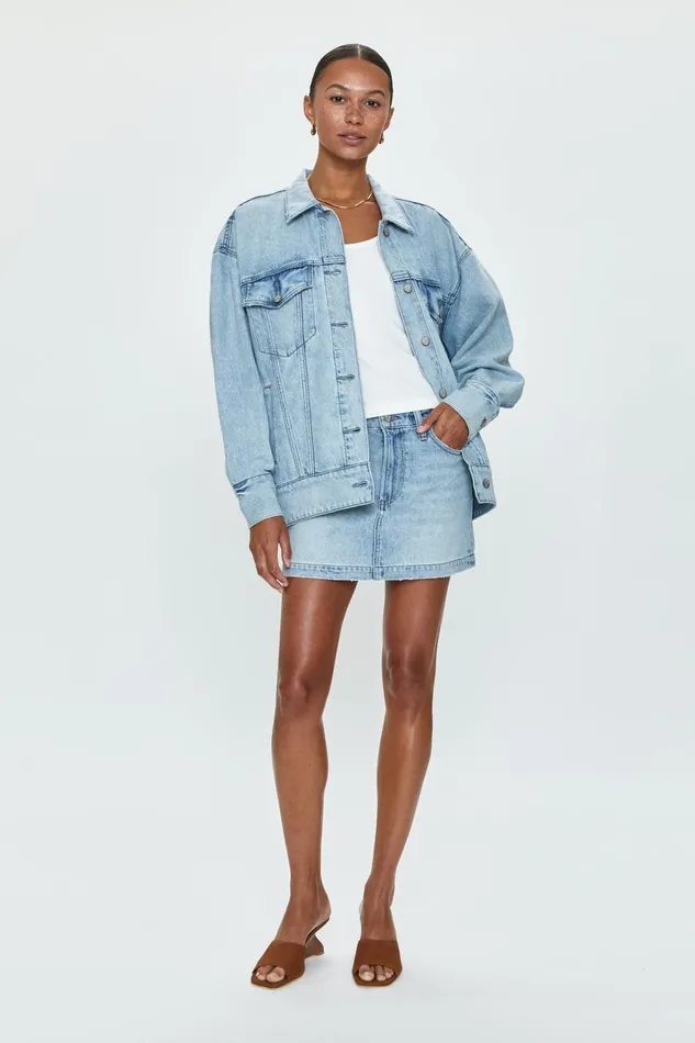 Pistola Denim Daisy Low Slung Mini Skirt 8211 Nimes Women Denim
