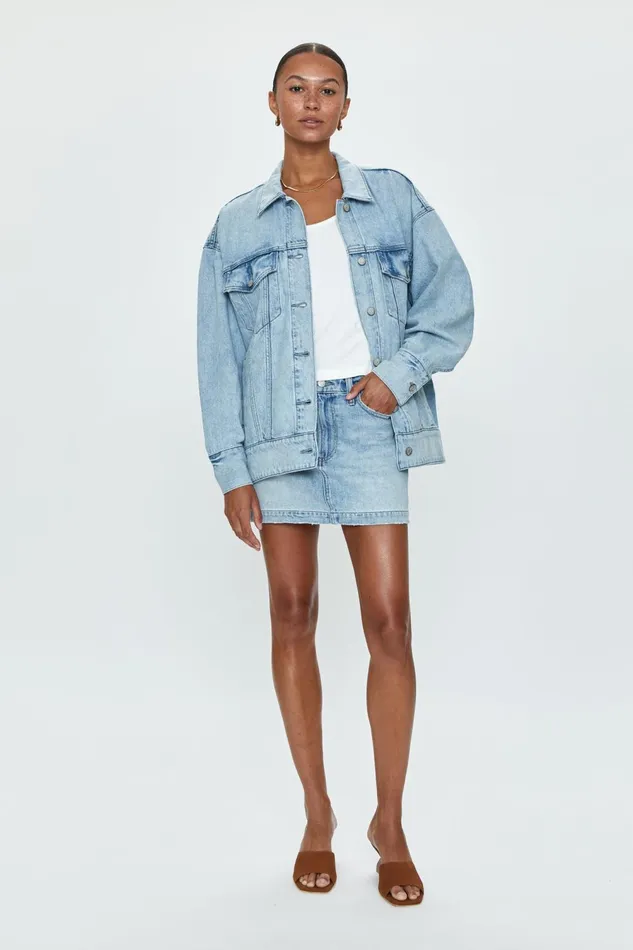 Pistola Denim Daisy Low Slung Mini Skirt 8211 Nimes Women Denim