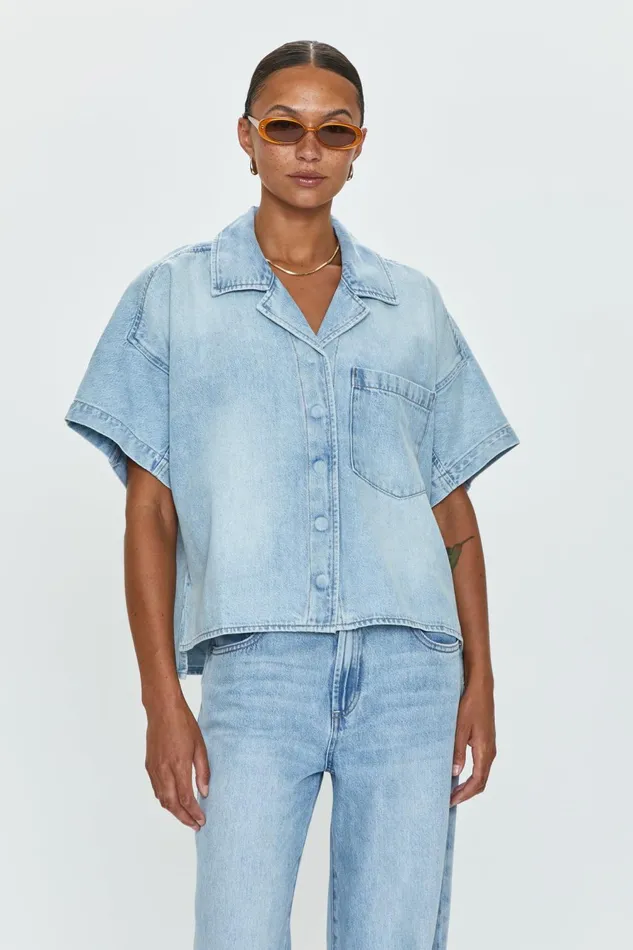 Pistola Denim Della Camp Shirt 8211 Chateau Women Denim