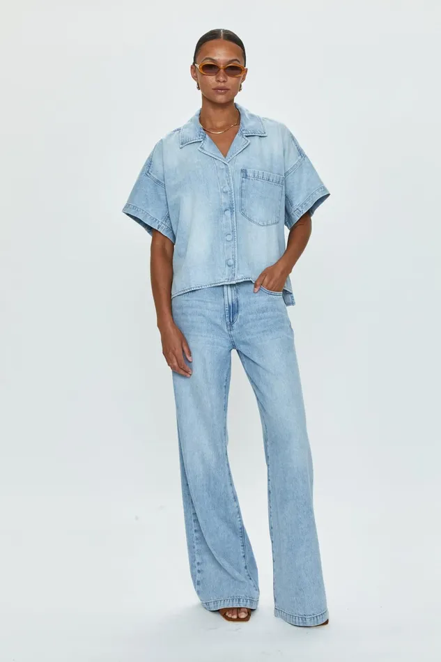 Pistola Denim Della Camp Shirt 8211 Chateau Women Denim