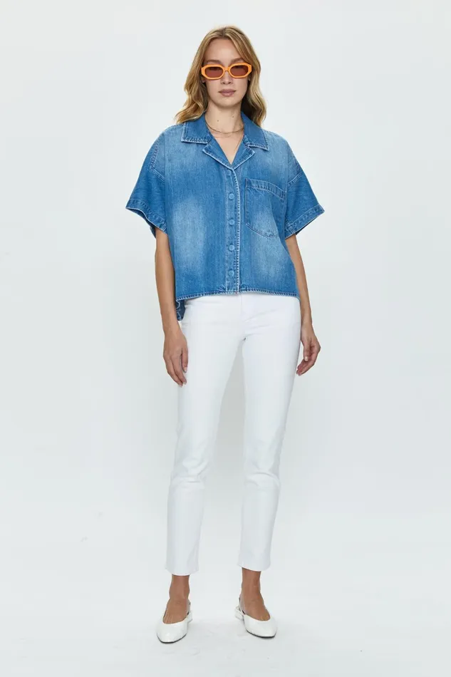 Pistola Denim Della Camp Shirt 8211 Vista Women Tops