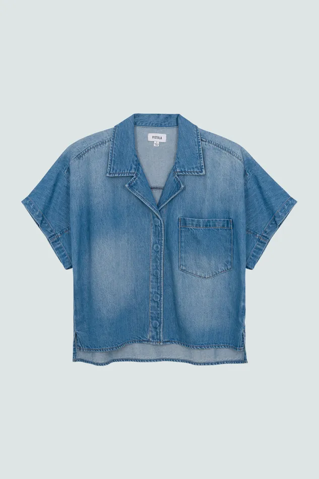 Pistola Denim Della Camp Shirt 8211 Vista Women Tops