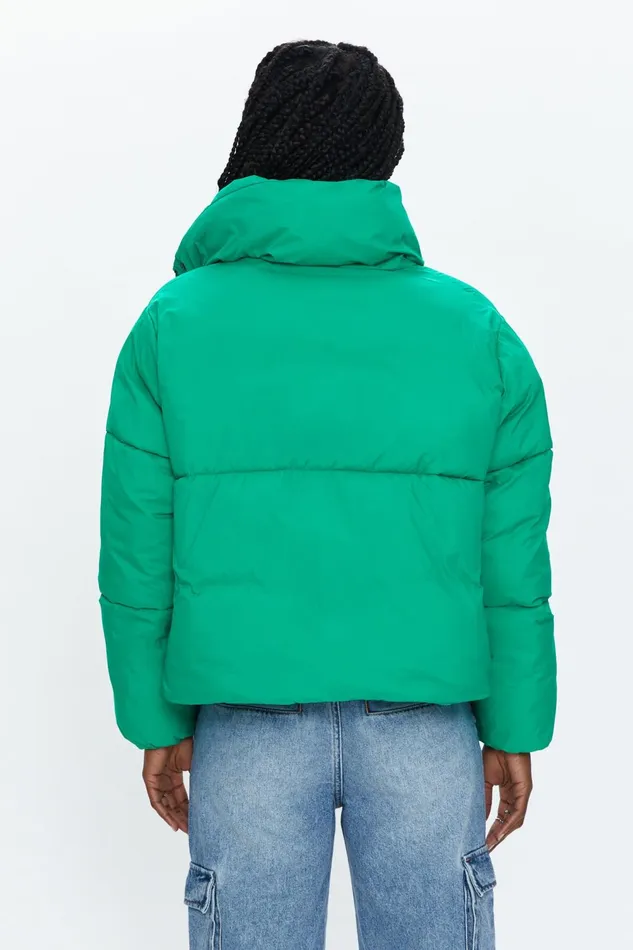 Pistola Denim Donovan Swing Puffer Jacket 8211 Evergreen Women Jackets and Outerwear