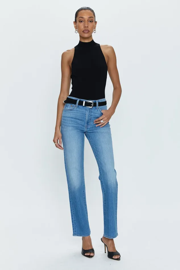 Pistola Denim Drew Mid Rise Classic Straight 8211 Ludwig Women Denim