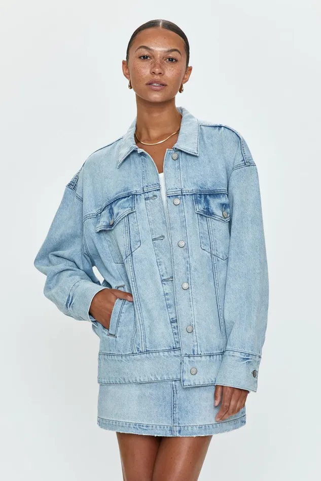 Pistola Denim Dries Boyfriend Trucker 8211 Nimes Women Jackets and Outerwear