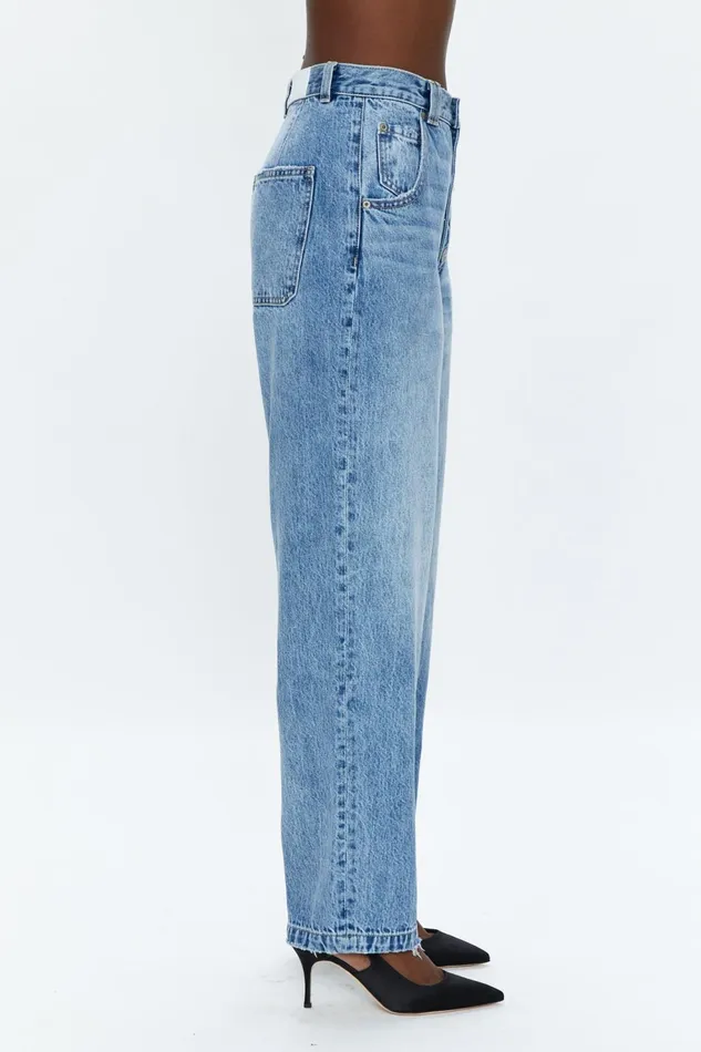Pistola Denim Ezra High Rise Relaxed Taper 8211 Skylark Women Denim