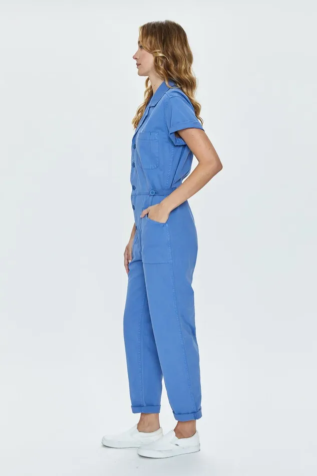 Pistola Denim Grover Field Suit 8211 Ocean Blue Women Jumpsuits and Rompers