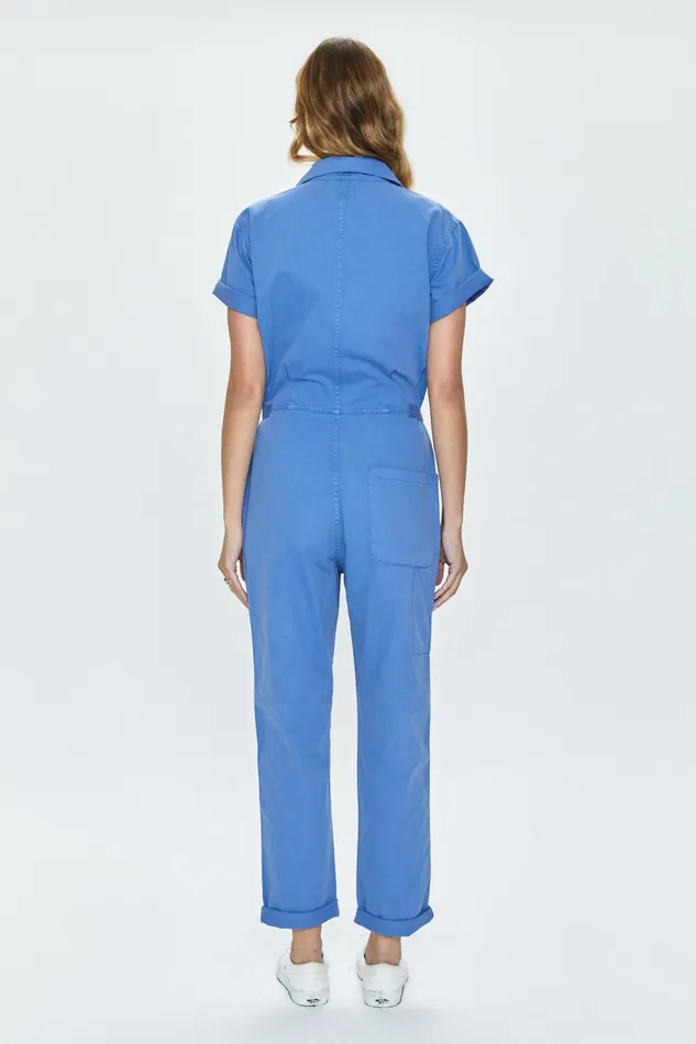 Pistola Denim Grover Field Suit 8211 Ocean Blue Women Jumpsuits and Rompers