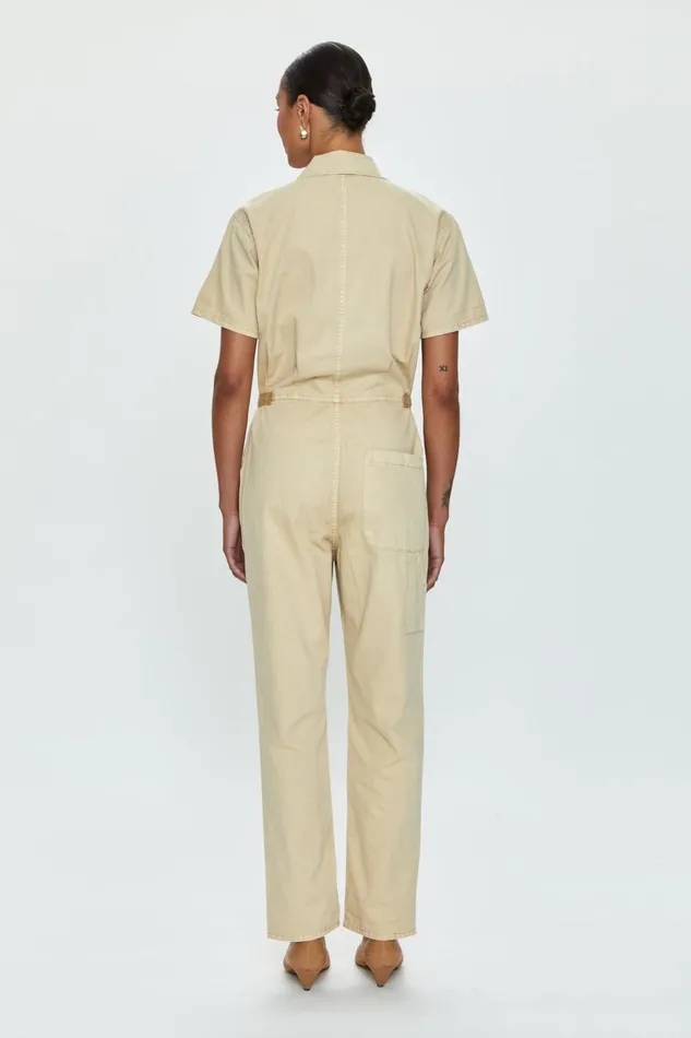 Pistola Denim Grover Jumpsuit 8211 Champagne Women Jumpsuits and Rompers