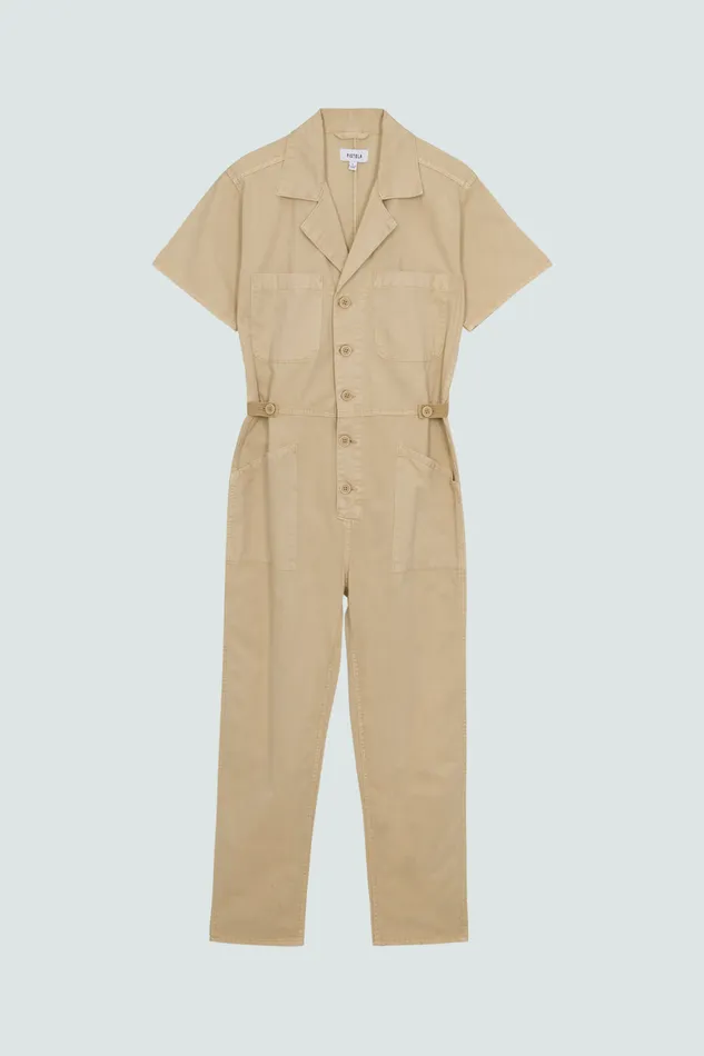 Pistola Denim Grover Jumpsuit 8211 Champagne Women Jumpsuits and Rompers