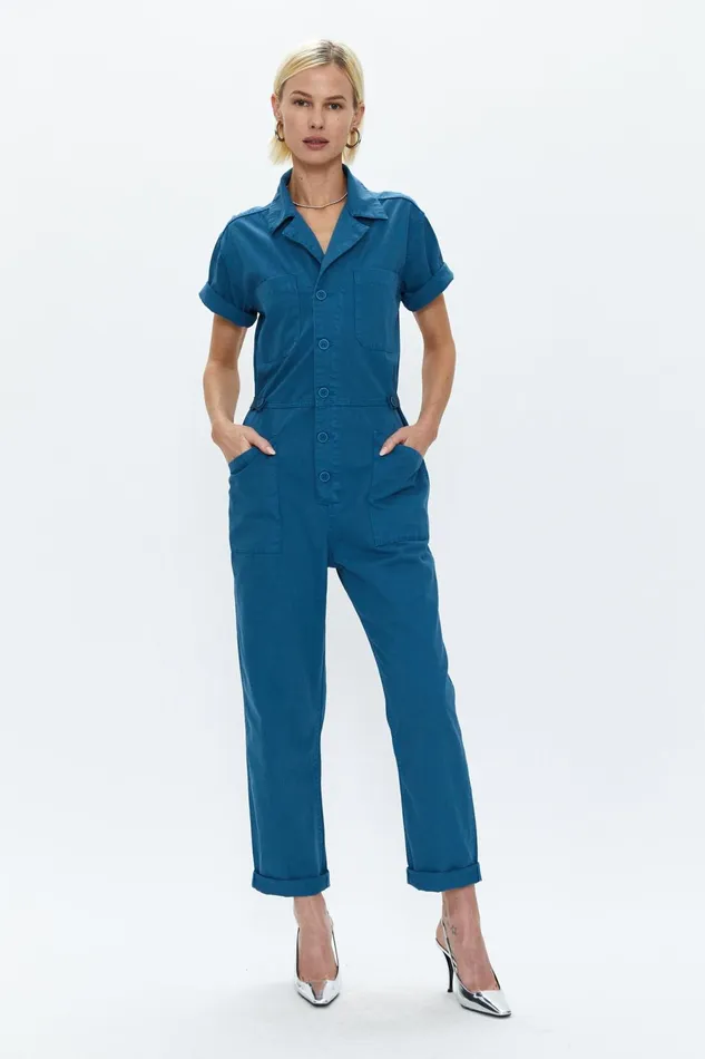 Pistola Denim Grover Short Sleeve Field Suit 8211 Atlas Women Jumpsuits and Rompers Pistola Denim Grover Short Sleeve Field Suit 8211 Atlas Women Jumpsuits and Rompers