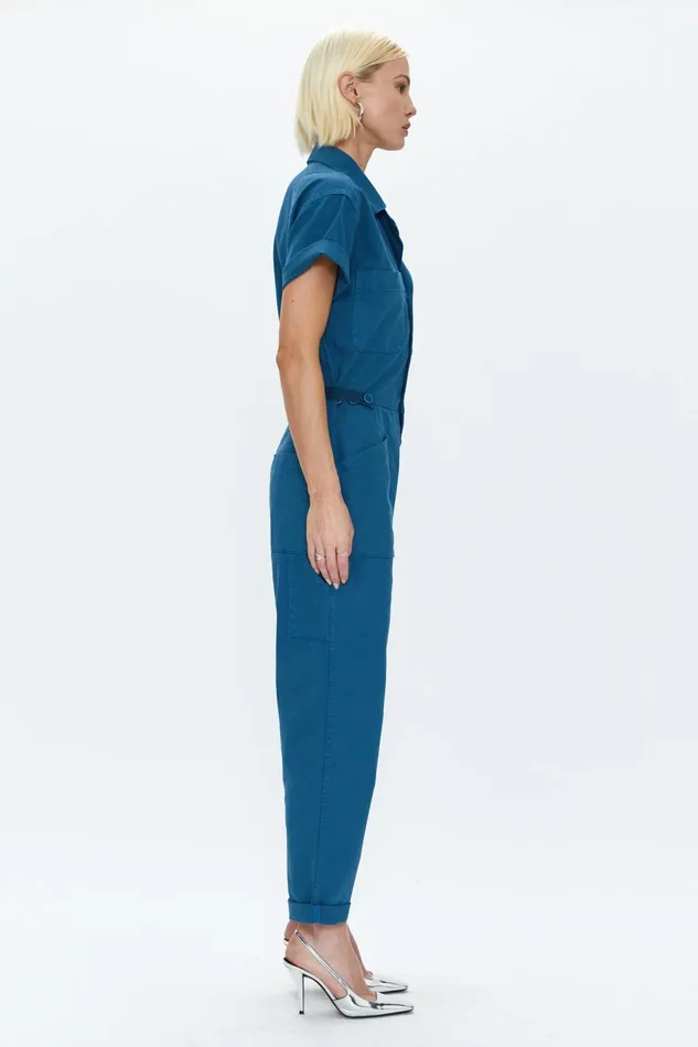 Pistola Denim Grover Short Sleeve Field Suit 8211 Atlas Women Jumpsuits and Rompers