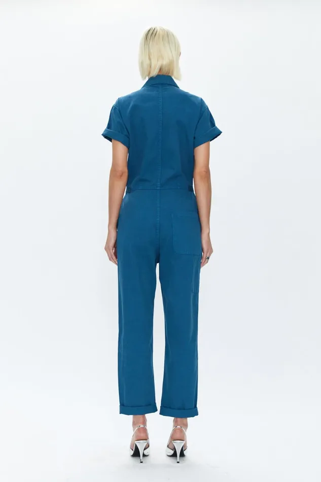 Pistola Denim Grover Short Sleeve Field Suit 8211 Atlas Women Jumpsuits and Rompers