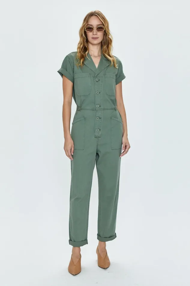 Pistola Denim Grover Short Sleeve Field Suit 8211 Colonel Women Jumpsuits and Rompers Pistola Denim Grover Short Sleeve Field Suit 8211 Colonel Women Jumpsuits and Rompers